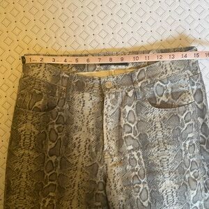 Massimo Dutti Snakeskin Print Pants